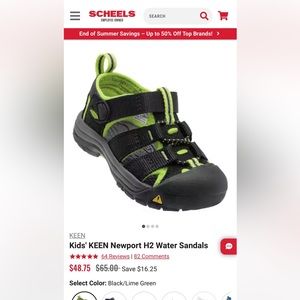 brand new boys Keen sandals size 2